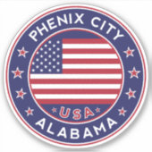 Phenix City Alabama, Phenix City Sticker (Voorkant)