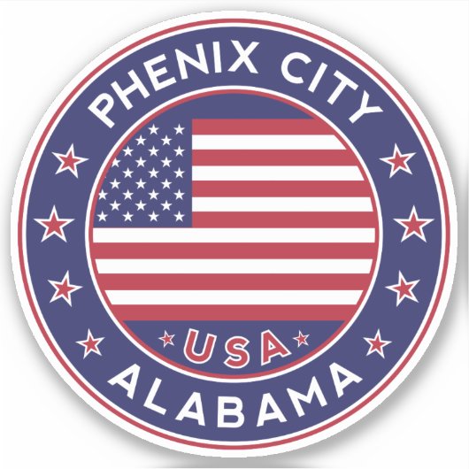 Phenix City Alabama, Phenix City Sticker (Voorkant)