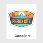 Phenix City, Alabama Sticker (Vel)