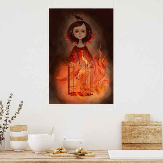 Phenix Girl Poster (Keuken)