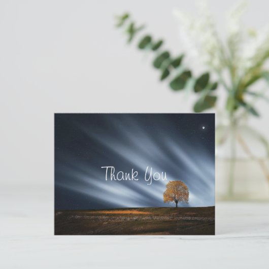 Phenomenal Sky Sunset bedankt Briefkaart (Staand voorkant)
