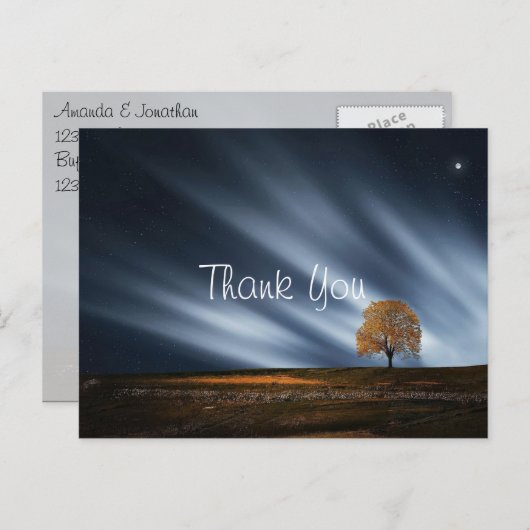 Phenomenal Sky Sunset bedankt Briefkaart (Voorkant / Achterkant)