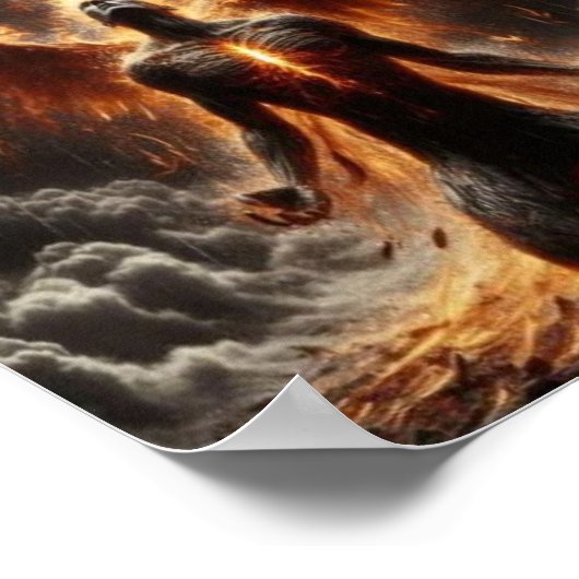 Pheonix Rising Internal Fire Poster (Hoek)