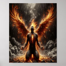Pheonix Rising Internal Fire Poster