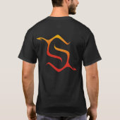 Pheonix, STRIKKEN wit, UIT ASHES T-shirt (Achterkant)