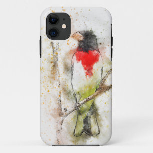 Pheucticus ludovicianus (Großbeak met roos) Case-Mate iPhone Case