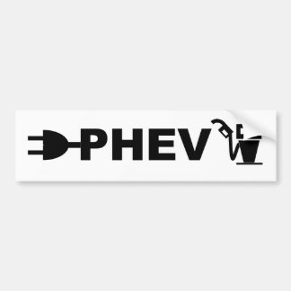 PHEV-stekker en -pomp Bumpersticker