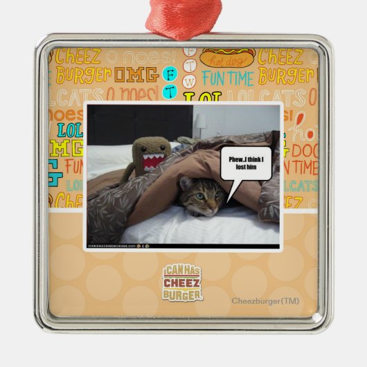 Phew die ik ik verloor hem heb gedacht metalen ornament (Voorkant)