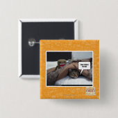 Phew ik denk dat ik hem verloren heb vierkante button 5,1 cm (Voorkant /achterkant)