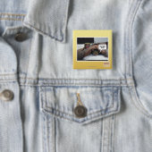 Phew ik denk dat ik hem verloren heb vierkante button 5,1 cm (In situ)