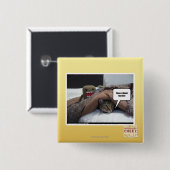 Phew ik denk dat ik hem verloren heb vierkante button 5,1 cm (Voorkant /achterkant)