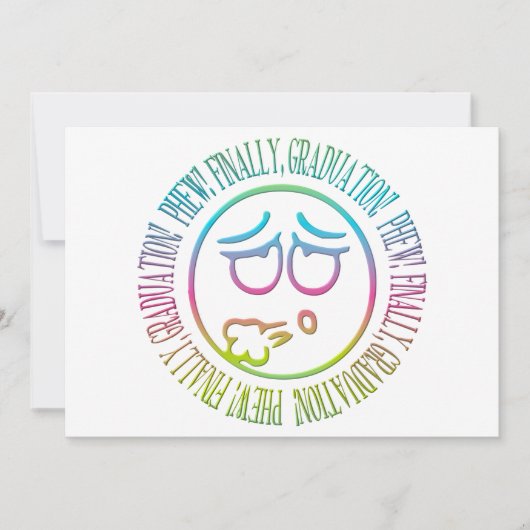 Phew! Tot slot, Afstuderen! Aankondiging (Voorkant)