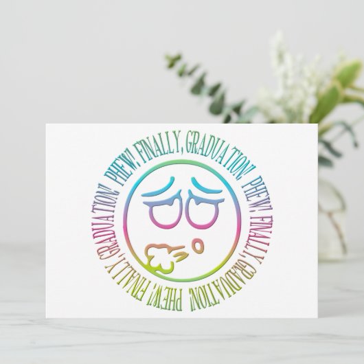 Phew! Tot slot, Afstuderen! Aankondiging (Staand voorkant)