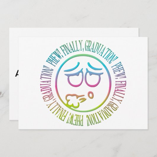 Phew! Tot slot, Afstuderen! Aankondiging (Voorkant / Achterkant)