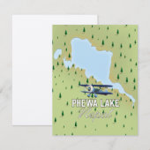 Phewa Lake Nepal reiskaart (Voorkant / Achterkant)
