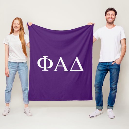 Phi Alpha Delta Griekse Letters Fleece Deken (In situ)