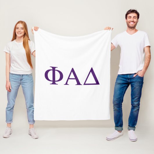 Phi Alpha Delta Griekse Letters Fleece Deken (In situ)