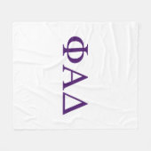 Phi Alpha Delta Griekse Letters Fleece Deken (Voorkant (Horizontaal))