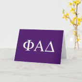 Phi Alpha Delta Griekse Letters Kaart (Gele Bloem)