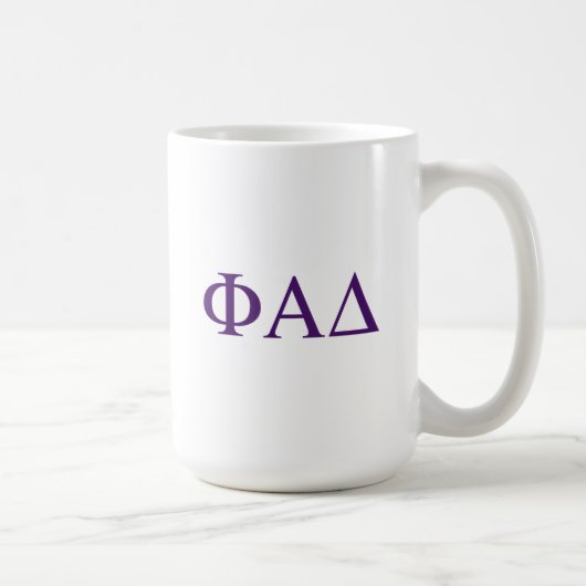 Phi Alpha Delta Griekse Letters Koffiemok (Rechts)