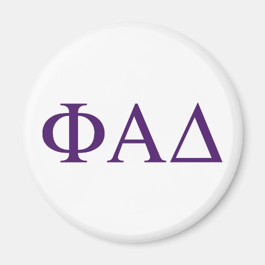 Phi Alpha Delta Griekse Letters Magneet (Voorkant)