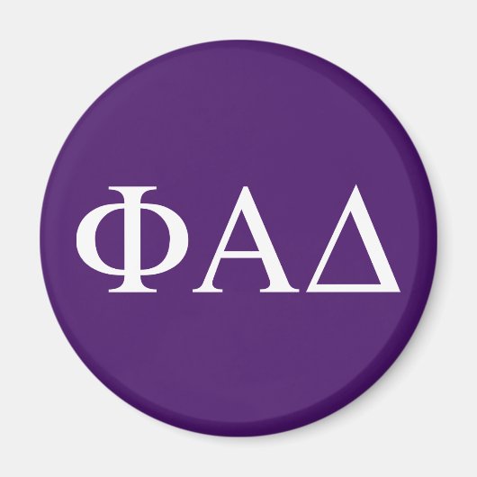 Phi Alpha Delta Griekse Letters Magneet (Voorkant)