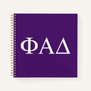 Phi Alpha Delta Griekse Letters Notitieboek