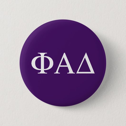 Phi Alpha Delta Griekse Letters Ronde Button 5,7 Cm (Voorkant)