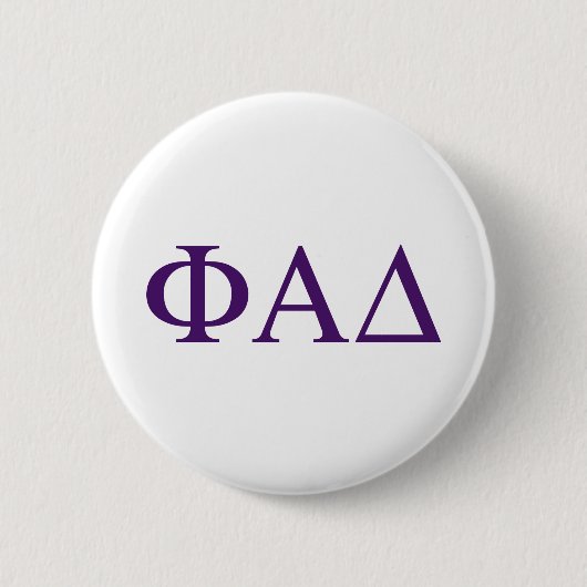 Phi Alpha Delta Griekse Letters Ronde Button 5,7 Cm (Voorkant)
