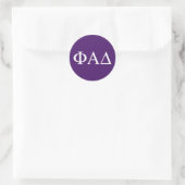 Phi Alpha Delta Griekse Letters Ronde Sticker (Tas)