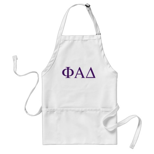 Phi Alpha Delta Griekse Letters Standaard Schort (Voorkant)