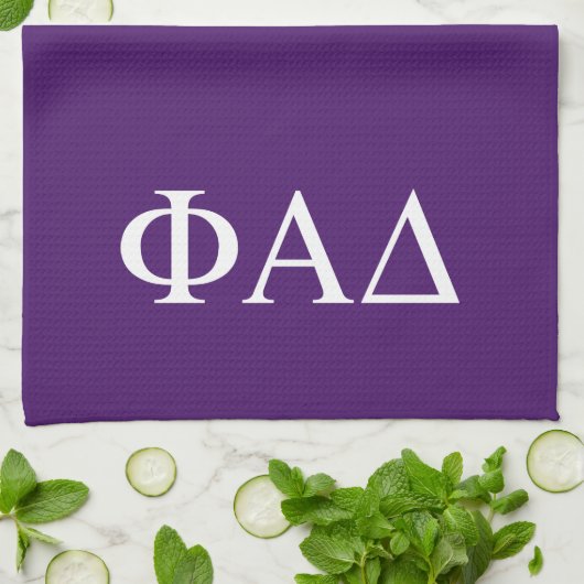 Phi Alpha Delta Griekse Letters Theedoek (Gevouwen)