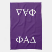 Phi Alpha Delta Griekse Letters Theedoek (Verticaal)