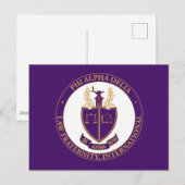 Phi Alpha Delta-logo Briefkaart (Voorkant / Achterkant)