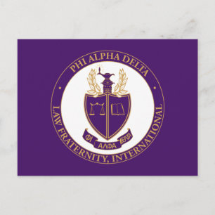 Phi Alpha Delta-logo Briefkaart