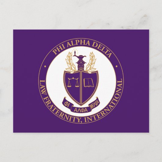 Phi Alpha Delta-logo Briefkaart (Voorkant)