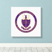 Phi Alpha Delta-logo Canvas Afdruk (Insitu (Houten vloer))