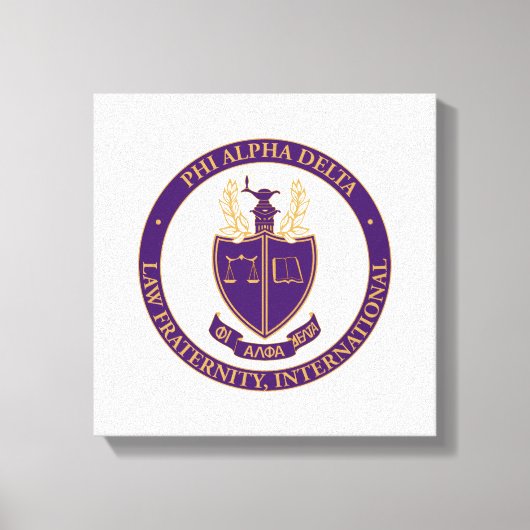 Phi Alpha Delta-logo Canvas Afdruk (Voorkant)