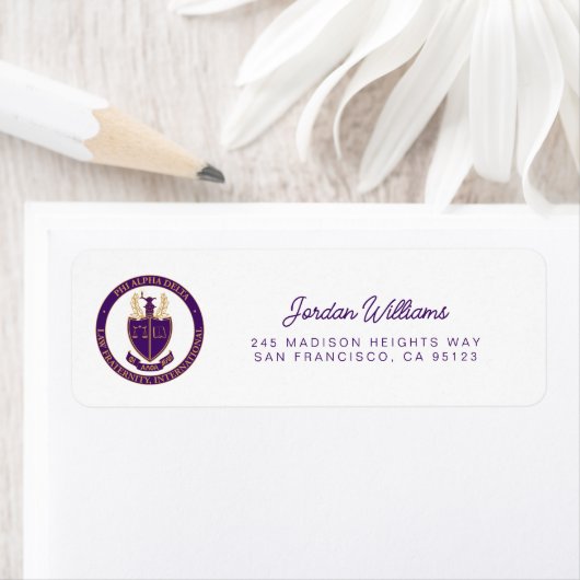 Phi Alpha Delta-logo Etiket (Insitu)
