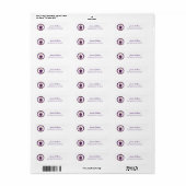 Phi Alpha Delta-logo Etiket (Full Sheet)