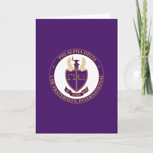 Phi Alpha Delta-logo Kaart (Voorkant)