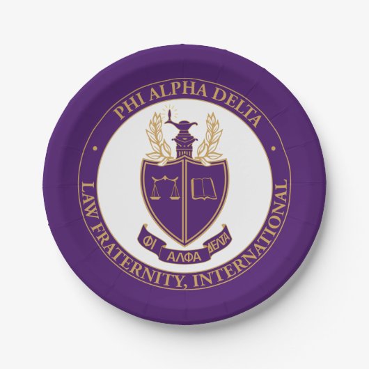 Phi Alpha Delta-logo Papieren Bordje (Voorkant)