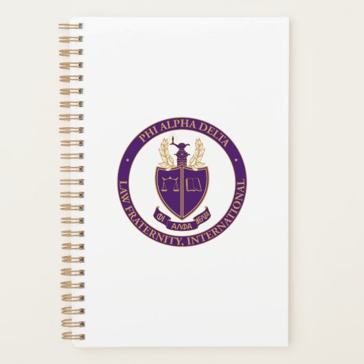 Phi Alpha Delta-logo Planner (Voorkant)