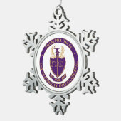 Phi Alpha Delta-logo Tin Sneeuwvlok Ornament (Rechts)