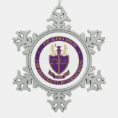 Phi Alpha Delta-logo Tin Sneeuwvlok Ornament (Voorkant)