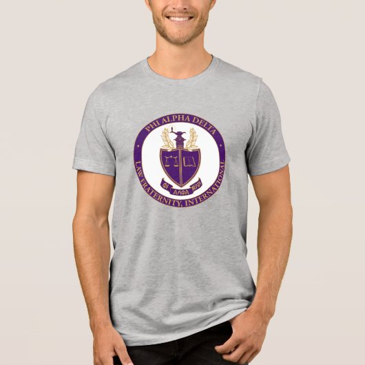 Phi Alpha Delta-logo Tri-Blend Shirt (Voorkant)