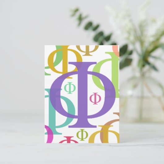 Phi Briefkaart (Staand voorkant)