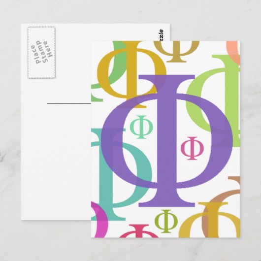 Phi Briefkaart (Voorkant / Achterkant)