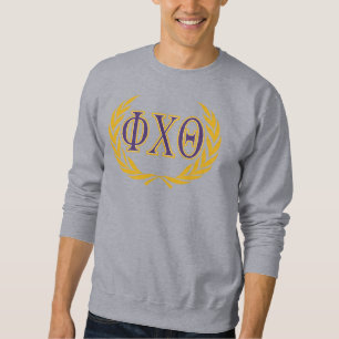 Phi Chi Theta Griekse letters met krans Trui