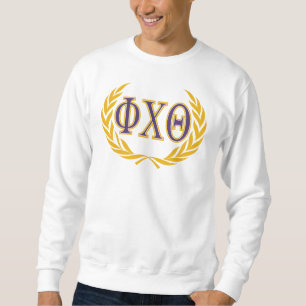 Phi Chi Theta Griekse letters met krans Trui